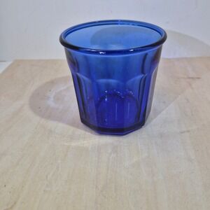 Duralex Picardie Cobalt Blue Glass Tumbler 500 Made in France 3.75 Inch